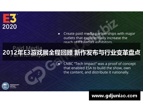 2012年E3游戏展全程回顾 新作发布与行业变革盘点