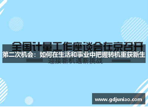 第二次机会：如何在生活和事业中把握转机重获新生